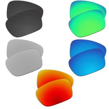 Imagem de EZReplace Lentes de reposição para óculos de sol Oakley Holbrook XL OO9417 (lentes polarizadas) – Serve para armação Oakley Holbrook XL (preto carbono + verde primavera + vermelho fogo + azul gelo +