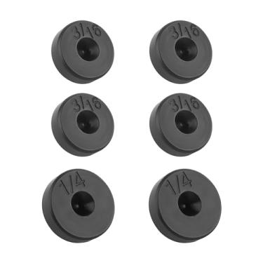 Imagem de IHOTDER Kit de ferramentas de alargamento de linha de freio 6 peças, adaptador de aço de 0,9 cm e 1/10.2 cm, ferramenta de alargamento duplo para linhas de freio/linhas de combustível/tubo de cobre,