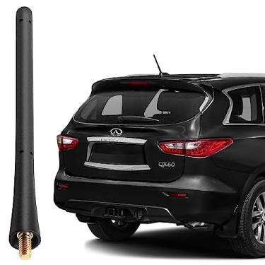 Imagem de KSaAuto Car Antenna Replacement Mast Short Antenna 7 Inch Fits for Infiniti EX35 EX37 FX35 FX45 QX70 QX60 JX35 FX37 Rear Top Antenna Flexible Rubber Optimized FM/AM Radio Reception