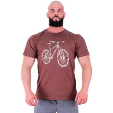 Imagem de Camiseta Tradicional Masculina MXD Conceito Casual MTB Mountain Bike Ciclismo Born To Ride-Masculino