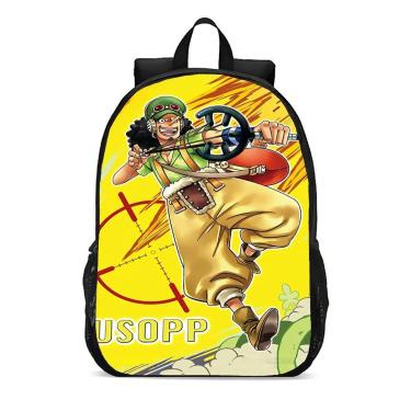 Imagem de Mochila Escolar Infanto Juvenil Anime One Piece Usopp Novidades 0095-Unissex