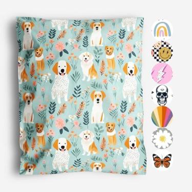 Imagem de Package Mint Envelopes de poliéster fofos para roupas, sacos de plástico para pequenas empresas, envelope de embalagem impermeável não acolchoado, multicolorido, 10 x 13 unidades