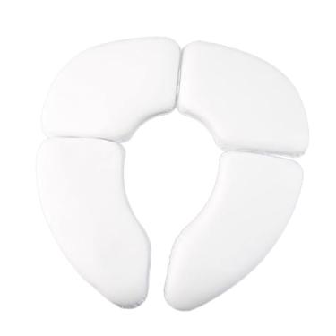 Imagem de Milageto Assento penico dobrável para viagem, assento de treinamento que economiza espaço, capa de assento para vaso sanitário para crianças