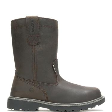 Imagem de Bota de trabalho masculina Wolverine à prova d'água com bico de aço 25,4 cm, Dark Brown, 7 Wide