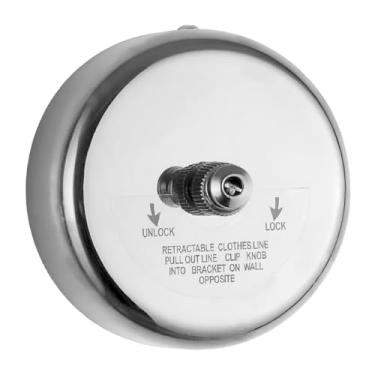 Imagem de Varal De Retrátil Parede 2,8 Metros Ajustável Inox Seca Lsy88 Luuk Young