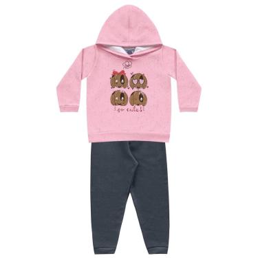 Imagem de Conjunto Moletom Bebê Menina Cachorrinhos