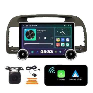 Imagem de [2G + 64G] 25.7 cm Display Knobs Carplay Android Auto Touchscreen Autoradio Estéreo Carro Navegação GPS Rádio FM Unidade Cabeça Rádio WiFi Espelho Link Multimedia Player GPS Rádio DSP Fortoyota Camry
