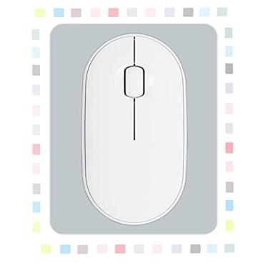 Imagem de Mouse pad retangular mini mouse pad impermeável com base de borracha antiderrapante adequado para meninos, meninas e crianças, mouse sem fio, notebook, bandeja de teclado, escritório, cinza, 6 x 8