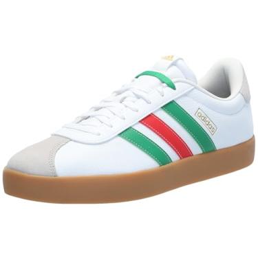 Imagem de adidas Tênis masculino Vl Court 3.0, Branco/Verde/Vermelho, 38