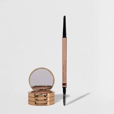 Imagem de Kit Trio de Sombras 3 To Go Pallete Hazel + Lápis de Sobrancelhas Retrátil Médio Nádia Tambasco By Océane (2 Produtos)