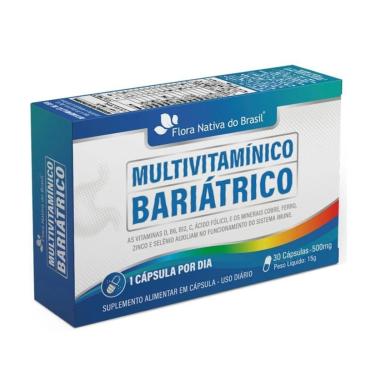 Imagem de Multivitamínico Com Vitamina D B6 B12 Ácido Fólico Cobre Ferro Zinco 30 Caps 500mg-Unissex