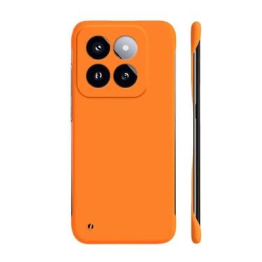 Imagem de Capa ultrafina sem moldura para PC para Xiaomi MI 14 13 Pro 12S 11 10 9T Pro colorida para Mi 13 11 Lite 5G capa dura fosca, laranja, para Mi 10