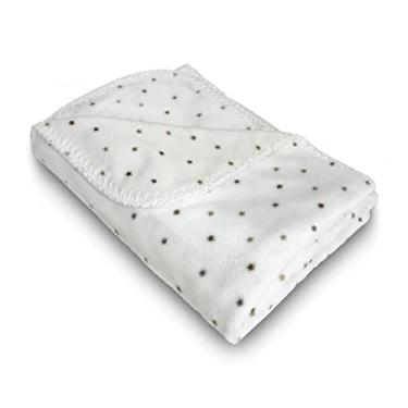 Imagem de Manta Donna Laço Bebê Velvet Star Dourado