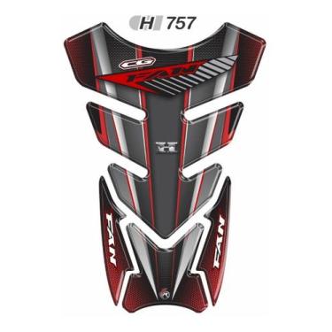 Imagem de Adesivo Protetor Resinado De Tanque Cg Fan 150 E 160 Red - Resitank
