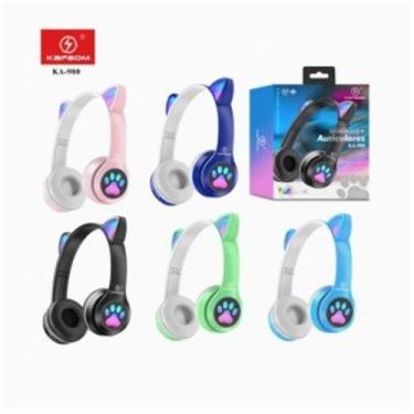 Imagem de Fone De Ouvido Bluetooth Led Orelhinha Wireles Gato - KAPBOM
