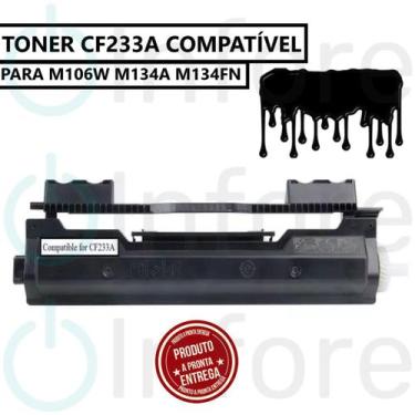 Imagem de Cartucho de Toner CF233A 233A 33A M106 M134 M106w Compatível - Premium