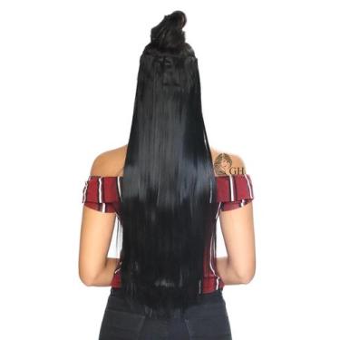 Imagem de Aplique Tic Tac Liso 70 Cm - Idêntico Ao Humano - Longo Com Volume - I