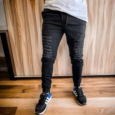 Imagem de Calça Jogger Masculina bege slim Coloridas/Camufladas - sky jeans , Pr