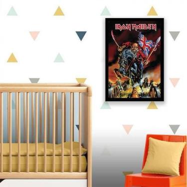 Imagem de Quadro Decorativo Banda Iron Maiden Eddie 34x23Cm - Quadros On-Line