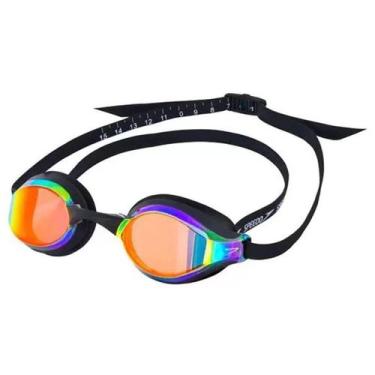 Imagem de Óculos de Natação Adulto Mirror Falcon Speedo, Preto, Vermelho