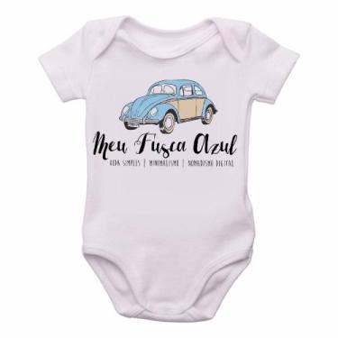 Imagem de body nenê criança roupa bebê Meu Fusca Azul  - Empório Dutra, GG  (9-1