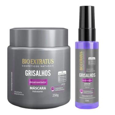 Imagem de Kit Grisalhos finalização capilar 1 Máscara 250ml 1 Serum Finalizador 