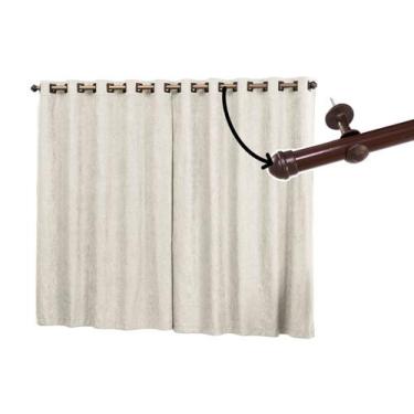 Imagem de Cortina 2 Metros Com Varão Incluso 2,80 x 1,70 Tecido Suede Prime - Ar