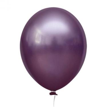 Imagem de Balão 5 Alumínio Lilas Happy Day 25 Un