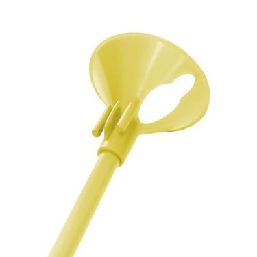 Imagem de Kit Suporte para Balão 33cm - Amarelo Fluorescente - 10 Unidades - KLF