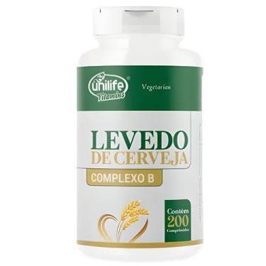Imagem de  Levedo De Cerveja Complexo B 450mg 200 Comp Unilife, Sem sabor