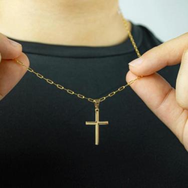 Imagem de Conjunto Semijoia Masculino Cordão + Pulseira + Pingente - Ouzadia joi