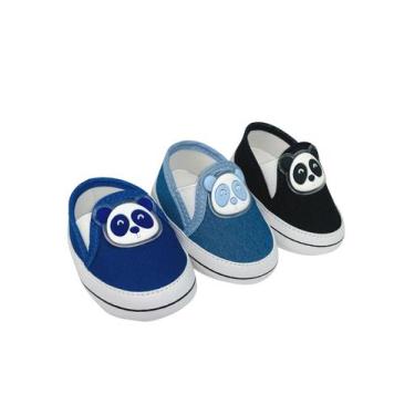 Imagem de Kit Com 3 Pares Sapatinho De Bebê Sapato De Bebê Direto Da Fabrica T51