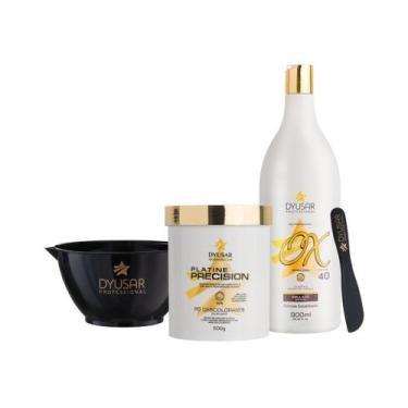 Imagem de Kit Descoloração Po Descolorante White com Ox 40  - DYUSAR Cosméticos