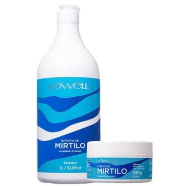 Imagem de Lowell Extrato de Mirtilo Shampoo 1L e Mascara 240g