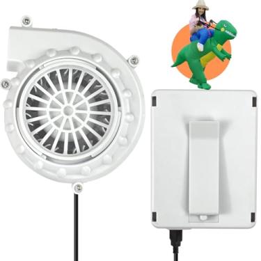 Imagem de Substituição inflável para ventilador de fantasia, mini ventilador soprador, bomba de dinossauro para explosão inflável de fantasia (branco)