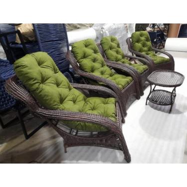 Imagem de Jogo De Poltronas Descanso em Fibra Sintética Area externa Interna - V