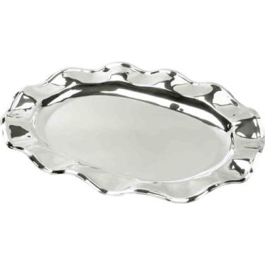 Imagem de Travessa Oval Com Babado Prata - St James