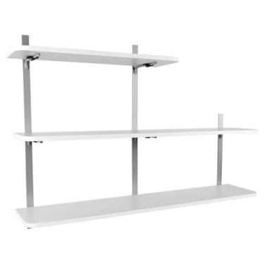 Imagem de Prateleira com 3 Níveis Decoração Sala Escritório Cardiff - Loja da Is