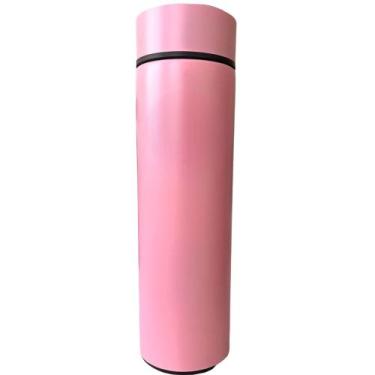 Imagem de Garrafa Térmica com LED 500ml - Venâncio Store, Rosa 