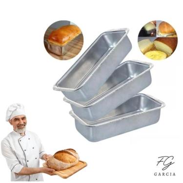 Imagem de Kit Com 3 Forma De Pão Alumínio Resistente Qualidade Superior IGF 897 