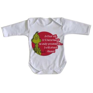 Imagem de body nenê criança roupa bebê manga longa The Grinch  - Empório Dutra, 