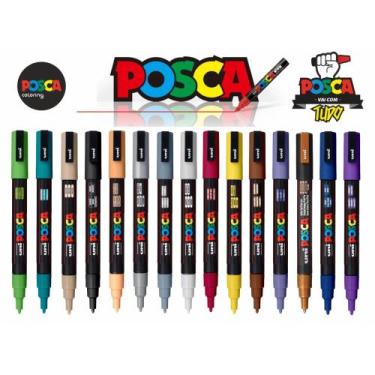 Imagem de Posca PC-3M Individual -  Uni-ball / WX Gift, P6 Agua Verde