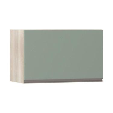 Imagem de Armário Basculante 60cm 1 Porta Luci Legno Crema C/Verde - LUCIANE MÓV