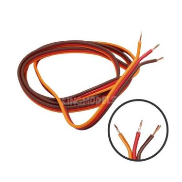 Imagem de 5xmts Cabo Flat 3 Vias Semi Flex - Uso Modelismo E Robótica - St Eletr