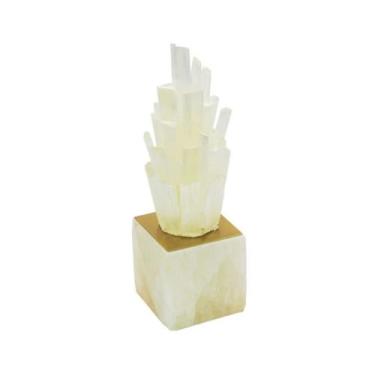 Imagem de Escultura Enfeite Corais Menor Cristal e Marmore Luxo - LUXdécor