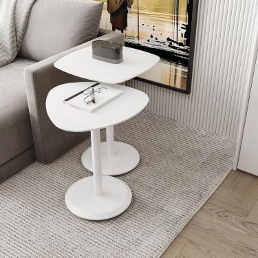 Imagem de Conjunto Mesa de Canto Keva 40x40x53cm Branco