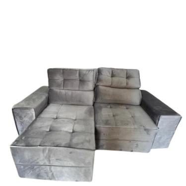 Imagem de Sofá Reclinável e Retrátil 2m com molas. - MDM ESTOFADOS, CINZA