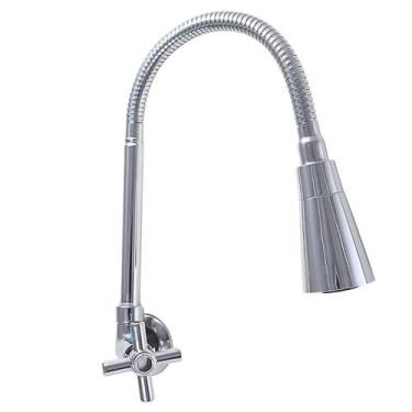 Imagem de Torneira Gourmet Pia Cozinha Parede Luxo C-34 Max - Reino das Torneira