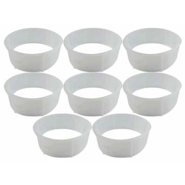 Imagem de Kit Formas Para Queijo Minas 1Kg Plástico Opus (8 Unidades) - Opusplas