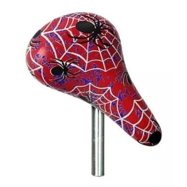 Imagem de Selim Mirim Banco Para Bicicleta Infantil Aro 12 16 20 Kalf, Aranha